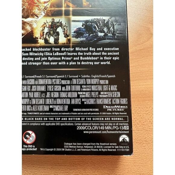 Transformers: Revenge of the Fallen DVD, 2009 New Sealed - Picture 6 of 6